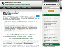 Tablet Screenshot of basketballgeek.com